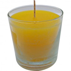 Vaso redondo amarillo 6,5x6,5 cm